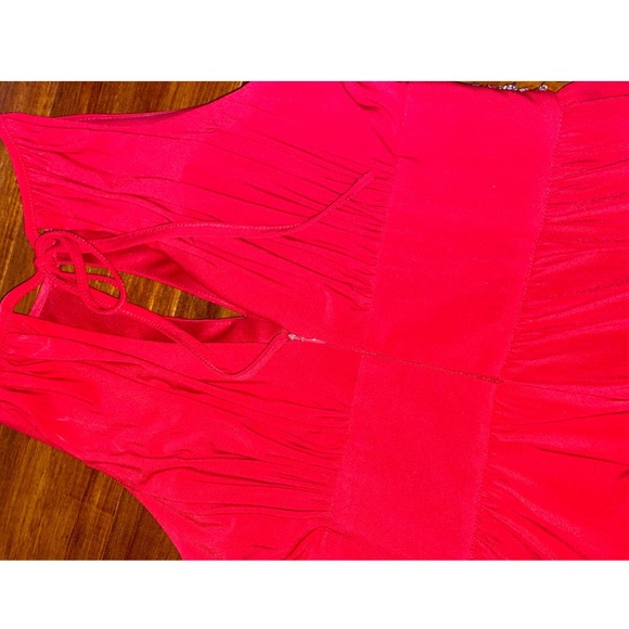 R&M Richards Keyhole Beaded Waist Prom Dress - Picture 6 of 8